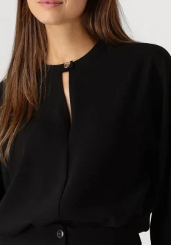 DANTE6 e blouses thorn drastring cord top zwart