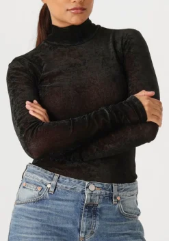 DANTE6 e top olya velvet layering mesh top zwart Online