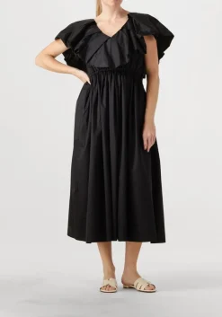 DEVOTION e midi jurk deos zwart
