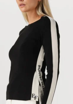 ELISABETTA FRANCHI e trui knitted sweater zwart Discount