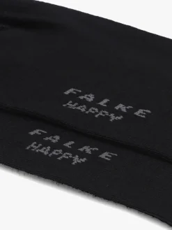 FALKE e sokken happy 2p zwart Hot