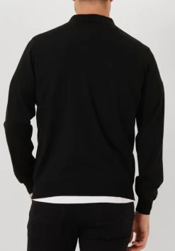 FILIPPO DE LAURENTIIS e trui polo zip ml r merino zwart