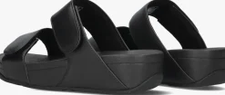 FITFLOP e slippers lulu adjustable shimmerlux sides zwart Discount
