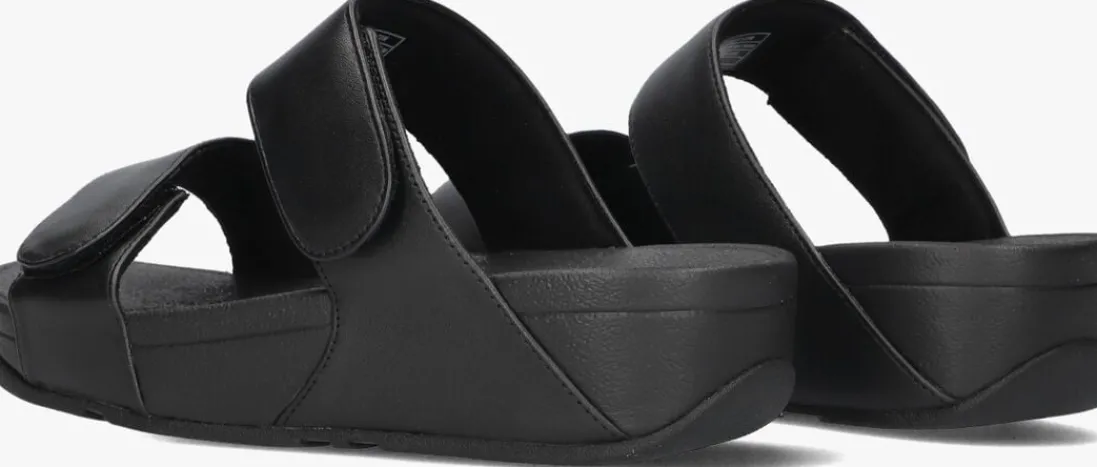 FITFLOP e slippers lulu adjustable shimmerlux sides zwart Discount