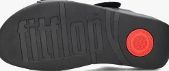 FITFLOP e slippers lulu adjustable shimmerlux sides zwart Discount
