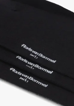 FLORIS VAN BOMMEL e sokken de katoener zwart Clearance