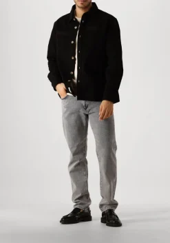 FORÉT e forét overshirt fellow twill shirt zwart Hot