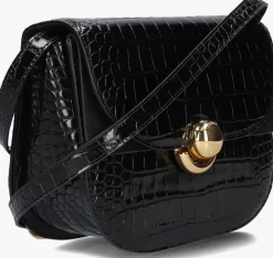 FURLA e schoudertas sfera s crossbody round zwart Outlet