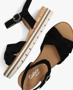 GABOR e platte sandalen 083.3 zwart Online