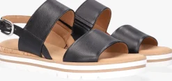 GABOR e platte sandalen 774.1 zwart Outlet