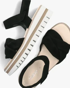 GABOR e platte sandalen 622.1 zwart Best