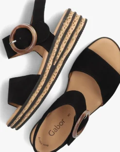 GABOR e platte sandalen 550.2 zwart Online