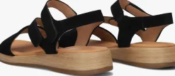 GABOR e platte sandalen 063 zwart Hot