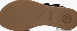 GABOR e platte sandalen 063 zwart Hot