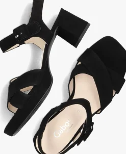 GABOR e sandalen met hak 953 zwart