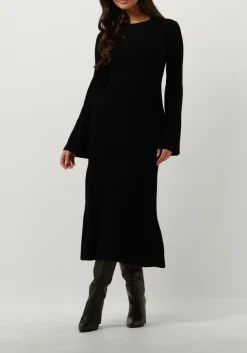GESTUZ e midi jurk antaligz wool dress zwart Online