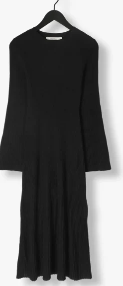 GESTUZ e midi jurk antaligz wool dress zwart Online