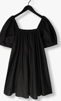 GESTUZ e mini jurk elarahgz linen short dress zwart Discount