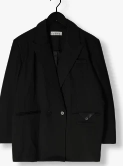 HAUTE L'AMITIÉ e haute l'amitié blazer premiere oversize triangle blazer zwart Clearance