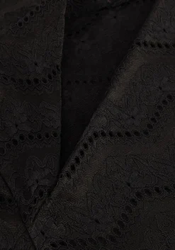 HAUTE L'AMITIÉ e haute l'amitié blouses lace drape neck blouse zwart Hot