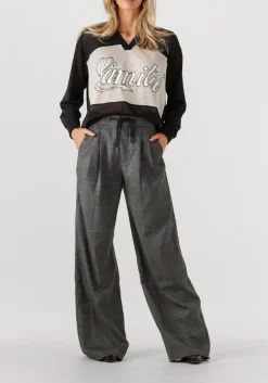 HAUTE L'AMITIÉ e haute l'amitié blouses drift mix logo blouse zwart Clearance