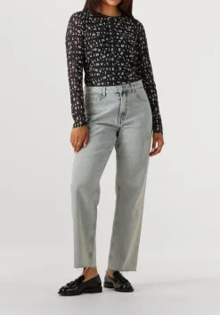 HAUTE L'AMITIÉ e haute l'amitié top l'amitie mesh ls o-neck zwart