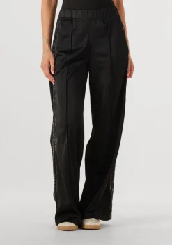 HAUTE L'AMITIÉ e haute l'amitié wijde broek logo tape track tall pant zwart New