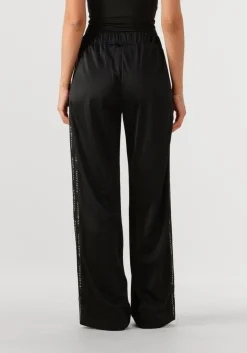 HAUTE L'AMITIÉ e haute l'amitié wijde broek logo tape track tall pant zwart New