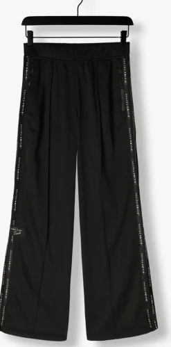 HAUTE L'AMITIÉ e haute l'amitié wijde broek logo tape track tall pant zwart New