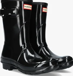 HUNTER e regenlaarzen womens original short zwart New
