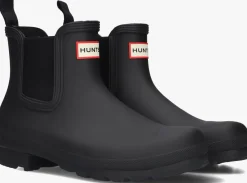 HUNTER e regenlaarzen womens original chelsea zwart