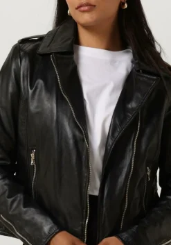 IBANA e leren jas bear blaze zwart Sale