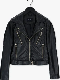 IBANA e leren jas moss zwart Hot