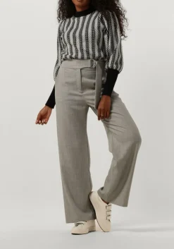 JANICE e trui trui gebreid pof mouw jay zwart Best