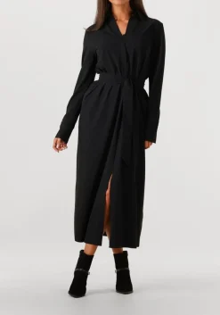 JAPAN TKY e midi jurk rasy zwart