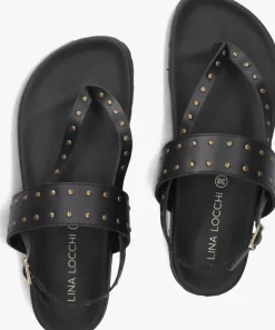 LINA LOCCHI e sandalen led teenslip sandaal met studs zwart Online