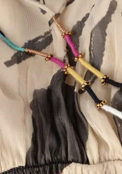 MES DEMOISELLES e maxi jurk micasso zwart Sale