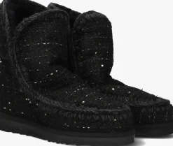 MOU e enkellaarsjes inner wedge tweed zwart Discount