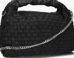 NÚNOO e núnoo schoudertas dandy braided washed zwart Outlet
