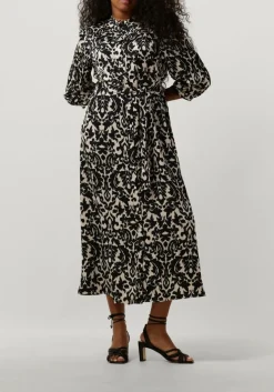 NOTRE-V e midi jurk satin dress one zwart Hot