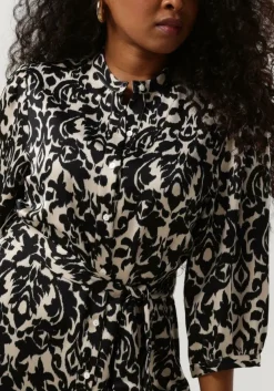 NOTRE-V e midi jurk satin dress one zwart Hot