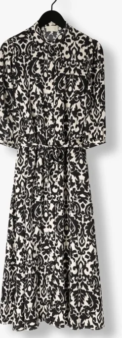 NOTRE-V e midi jurk satin dress one zwart Hot