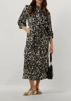 NOTRE-V e midi jurk satin dress one zwart Hot