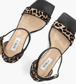 NOTRE-V e sandalen met hak 86605 zwart New