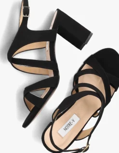 NOTRE-V e sandalen met hak 22552 zwart New