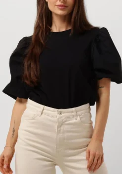 NOTRE-V e t-shirt nv-dolf puff sleeve top zwart Best