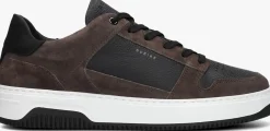 NUBIKK e lage sneakers basket court heren zwart Best