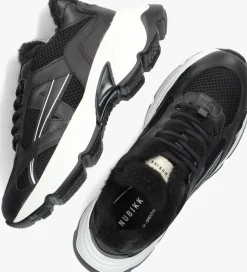 NUBIKK e lage sneakers ross nomad fur zwart Clearance