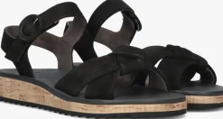 PAUL GREEN e platte sandalen 6105 zwart Outlet