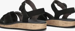 PAUL GREEN e platte sandalen 6105 zwart Outlet